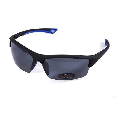 Окуляри поляризаційні BluWater Daytona-1 Polarized (gray), сірі гідрофобні лінзи (Repelon™), Синій — фото 7