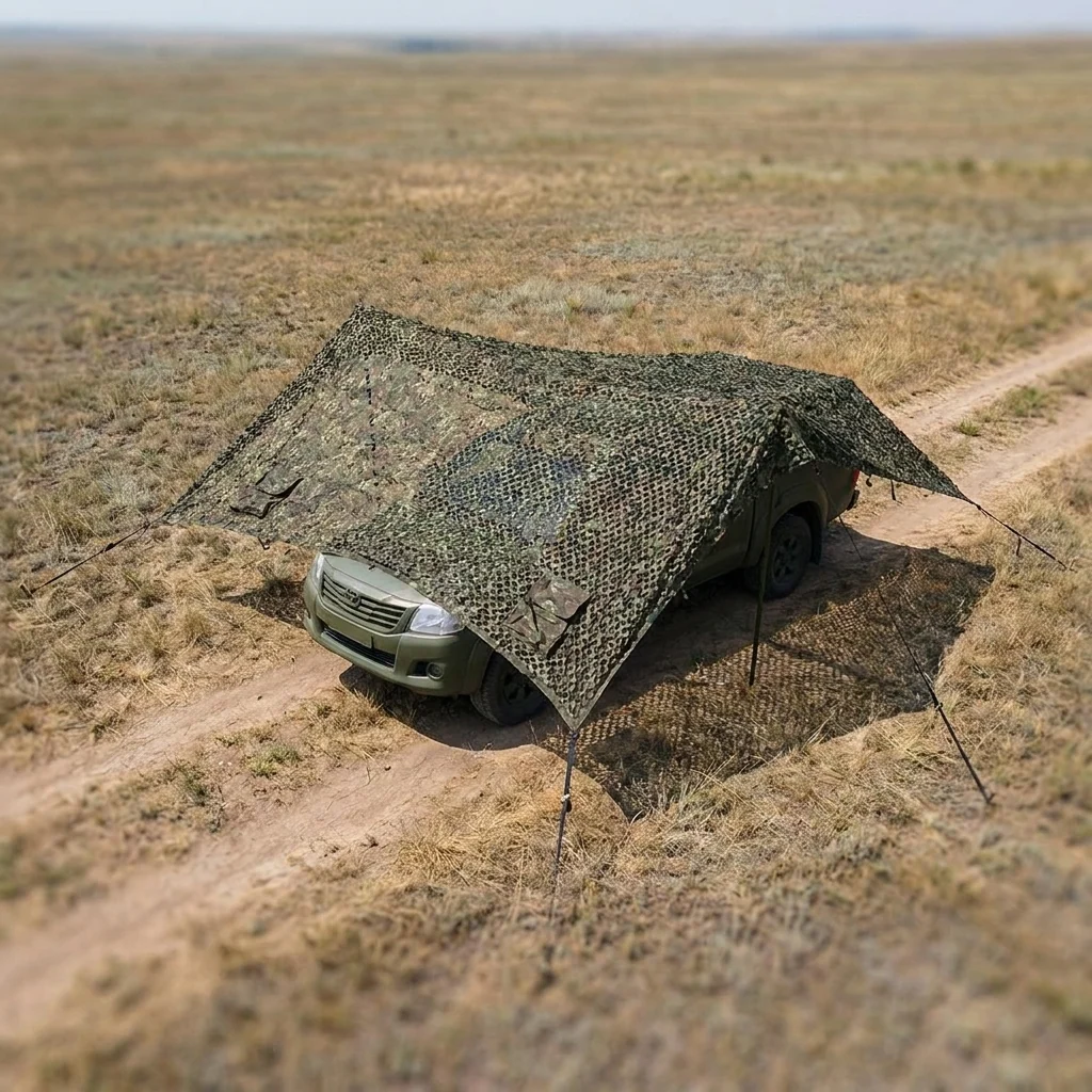 Маскувальна сітка з основою 10х15м Militex Темний Мультикам
