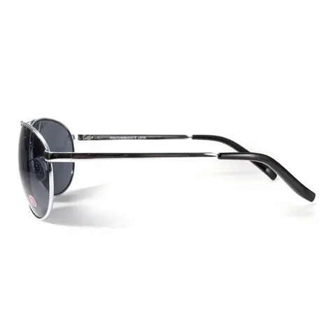 Окуляри біфокальні (захисні) Global Vision Aviator Bifocal (+2.0) (gray), чорні біфокальні лінзи в металевій оправі, Чорний — фото 10