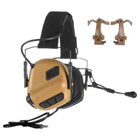 Активні Навушники Earmor M32X PLUS з мікрофоном Coyote Brown (2 види кріплень) — фото 4
