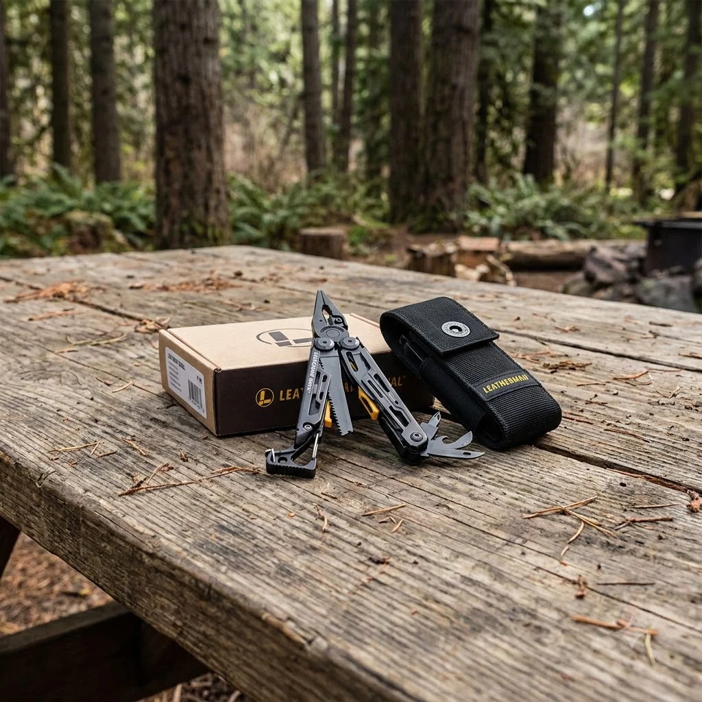 Мультиінструмент Leatherman SIGNAL BLACK, синтетичний чохол, картонна коробка