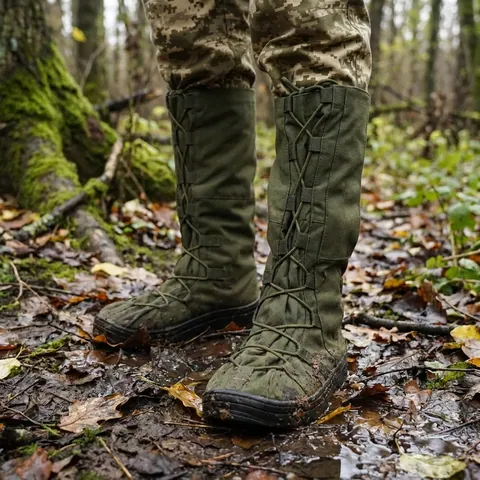 Бахіли тактичні водозахисні на взуття олива M (39-42)