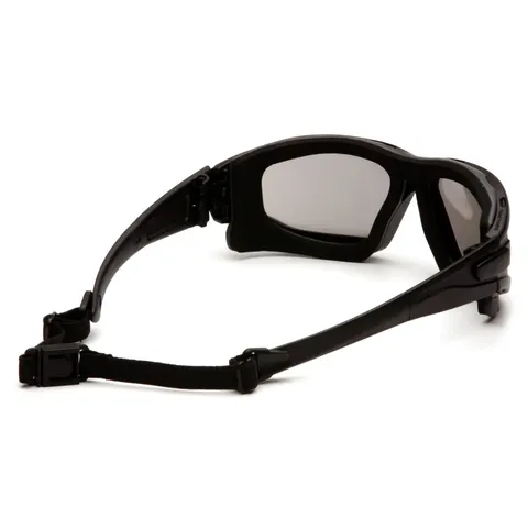 Окуляри захисні з ущільнювачем Pyramex i-Force Slim (silver mirror) Anti-Fog, дзеркальні сірі, Чорний — фото 4