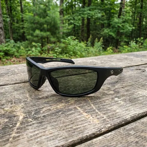 Захисні окуляри Venture Gear Tactical Howitzer Black (forest gray) Anti-Fog, чорно-зелені в чорній оправі