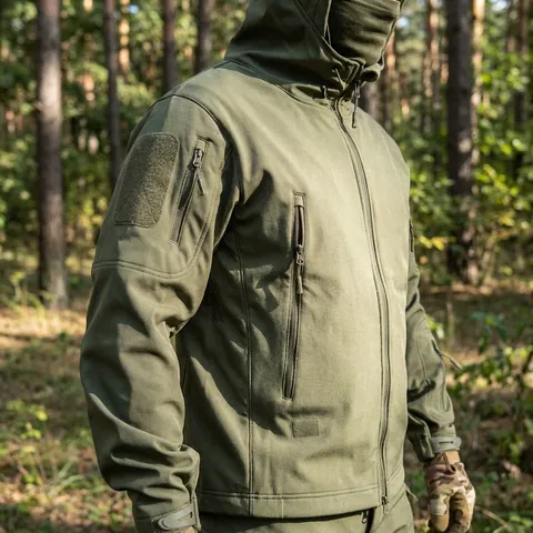 Тактичний демісезонний костюм Softshell Олива — фото 3