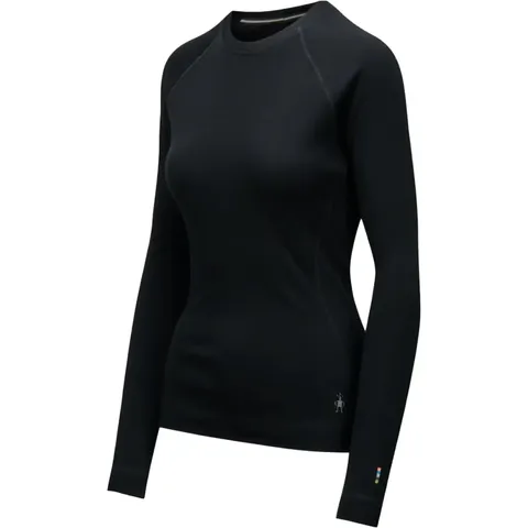 Кофта жіноча Smartwool Merino 250 Baselayer Crew, Чорна — фото 10
