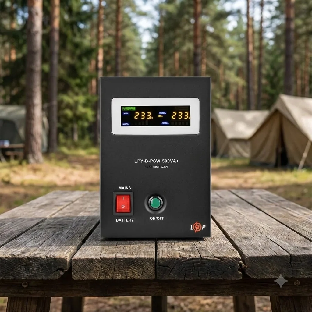 ДБЖ з правильною синусоїдою 12V LPY-B-PSW-500VA+ (350Вт) 5A/10A