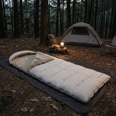 Спальний мішок з підігрівом Naturehike BE400 CNK2300SD021, правий, бежевий