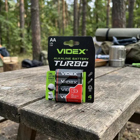 Лужна батарейка Videx LR6/AA Turbo 4шт BLISTER