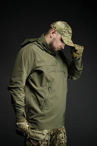 Анорак Military Stealth Army Green демісезонний для активного відпочинку — фото 8