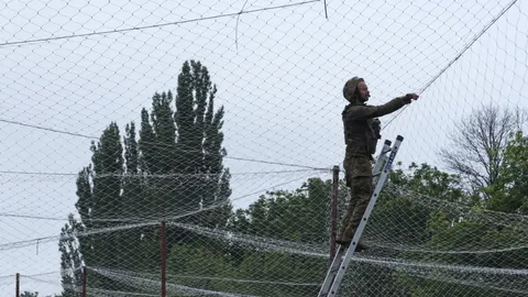 Антидронова сітка основа 12*100м, вічко 40 мм, нитка 1.2мм — фото 6