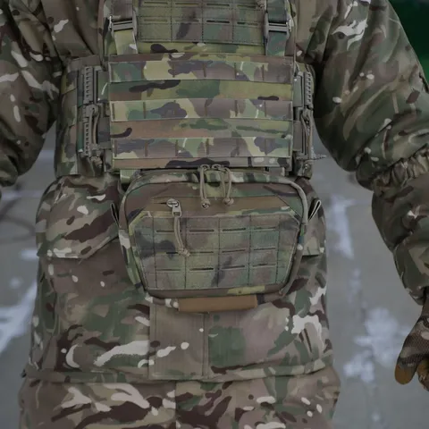 Сумка-напашник M Kiborg з балістичним пакетом 1 клас захисту Militex GU Сordura Multicam — фото 9
