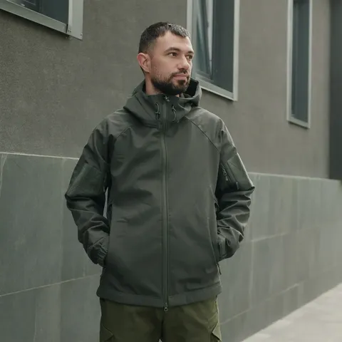 Куртка Stalker SoftShell Олива (7225) — фото 2