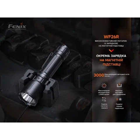 Ліхтар професіональний Fenix WF26R з магнітною зарядкою — фото 8