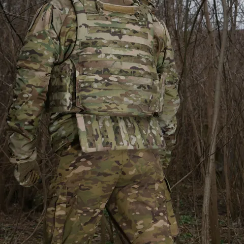 Захист попереку з балістичним пакетом 1 клас захисту Militex cordura USA Multicam — фото 9