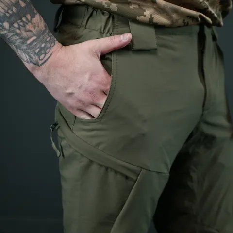 Тактичні літні штани GECON BR | Nylon-Stretch | Колір олива — фото 11