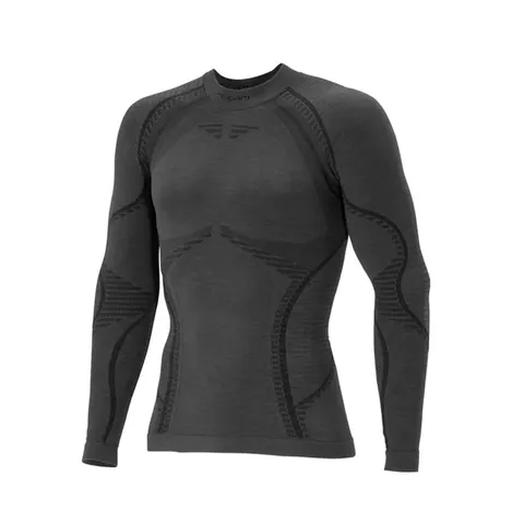 Чоловіча термофутболка Accapi Ergowool з довгим рукавом Iron/Black — фото 7