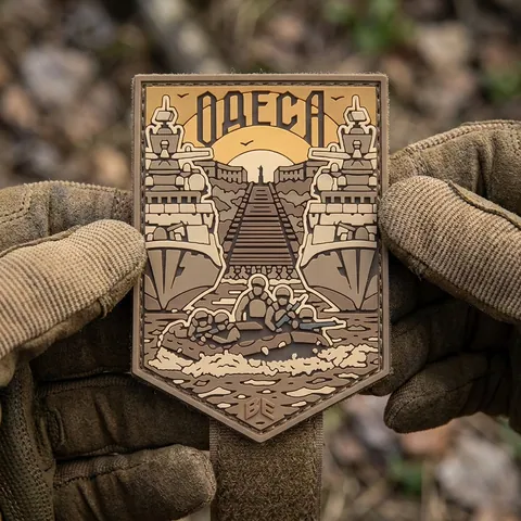 ПВХ Патч (шеврон) "Одеса" койот — фото 3