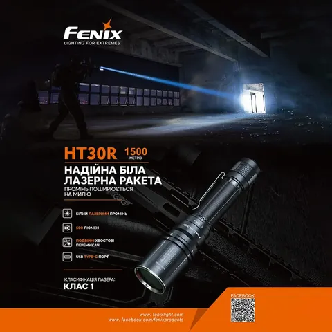 Ліхтар ручний лазерний Fenix HT30R — фото 7