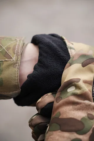 Тактичні зимові рукавиці SoftShell Multicam з — фото 8