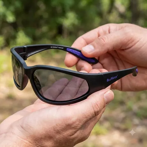 Окуляри поляризаційні BluWater Samson-2 Polarized (gray) сірі, Чорний — фото 3