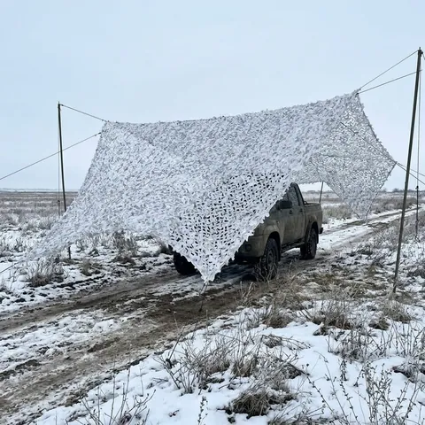 Маскувальна сітка Militex для авто Зимовий мультикам індивідуального розміру (50 грн за 1 кв.м.) — фото 1