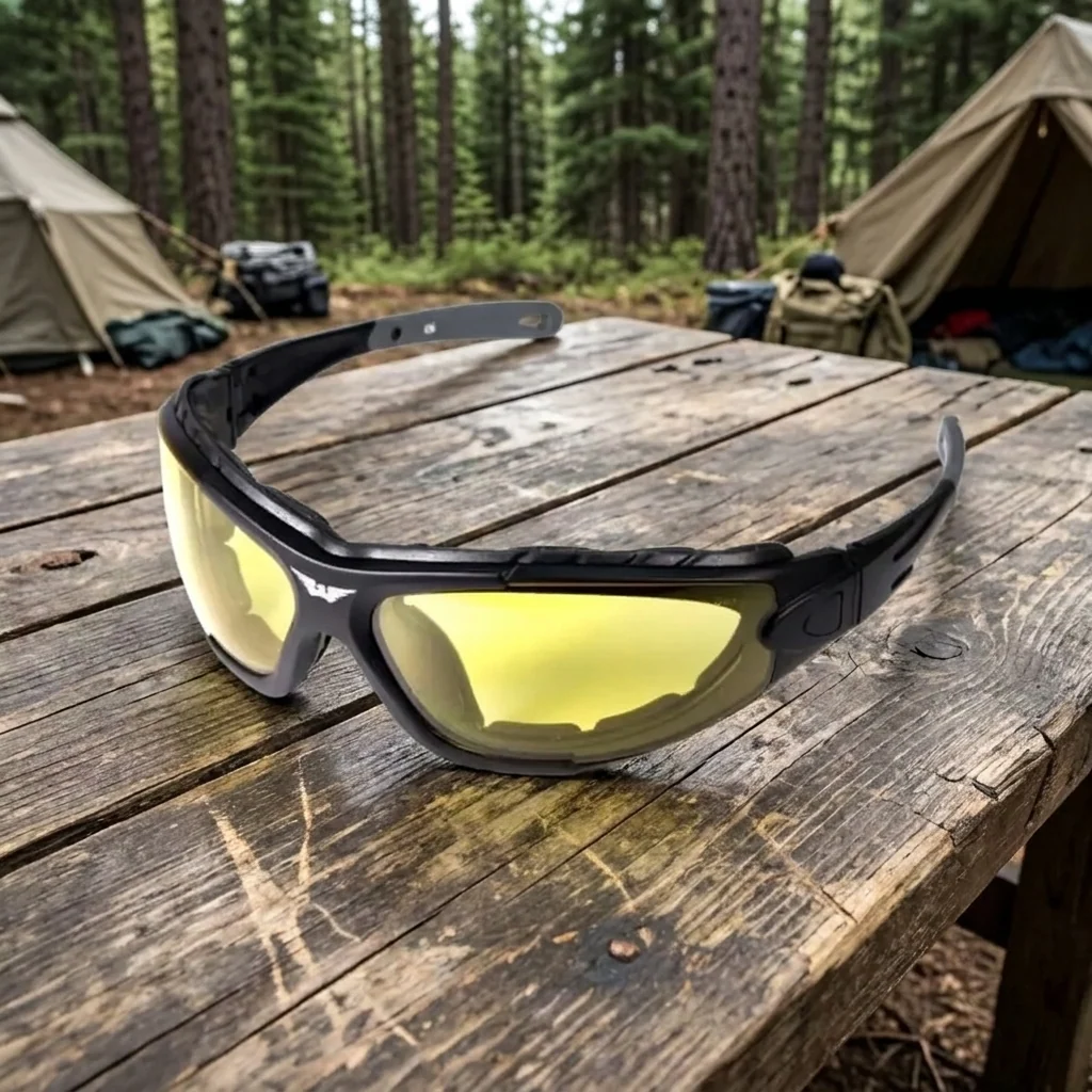 Окуляри фотохромні (захисні) Global Vision Shorty Photochromic (yellow) Anti-Fog, фотохромні жовті, Чорний