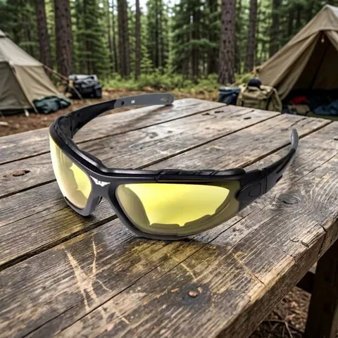 Окуляри фотохромні (захисні) Global Vision Shorty Photochromic (yellow) Anti-Fog, фотохромні жовті, Чорний