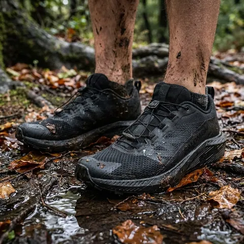 Кросівки Salomon Sense Ride 5 SR дихаюча сітка (Чорні)