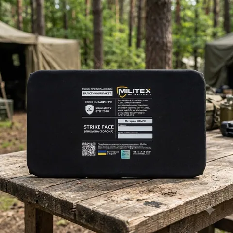Балістичний захист 2 класу для плитоноски Militex Pro Series (S-M) 25,5*14,3 см камербанд, 1 шт