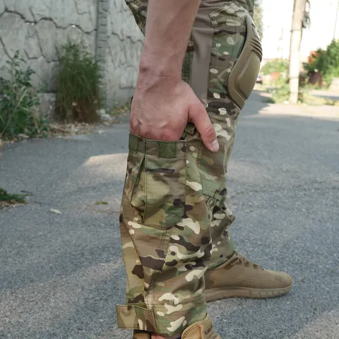 Штани Han-Wild G3 Multicam з наколінниками | Регулювання + посилення | Для полігону й тактики — фото 9