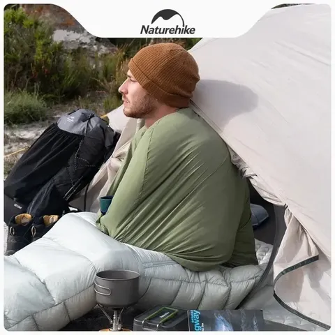 Підкладка для спального мішка Naturehike CNH22SD016, нейлон, сіро-блакитна — фото 6