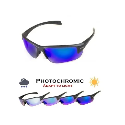 Окуляри фотохромні (захисні) Global Vision Hercules-7 Photochromic Anti-Fog (G-Tech™ blue), фотохромні дзеркальні сині, Чорний — фото 2