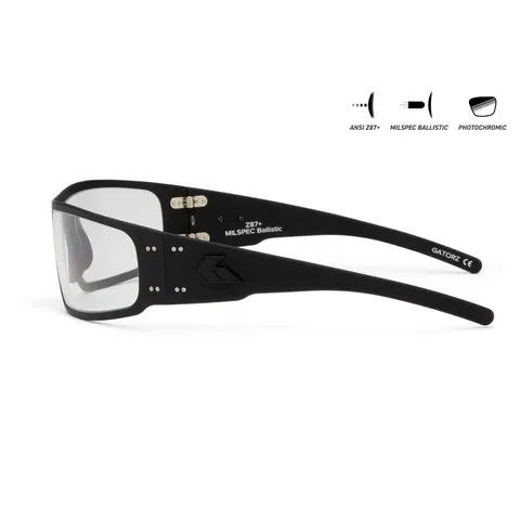 Захисні окуляри Gatorz Magnum Photochromic ANSI Z87.1 Mil-Spec Ballistic, Black Cerakote - GZ-01-005 — фото 4