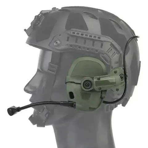 Тактичні активні навушники HD-17 Олива — фото 3