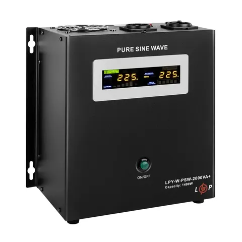 ДБЖ з правильною синусоїдою 24V LPY-W-PSW-2000VA+ (1400Вт)10A/20A — фото 4