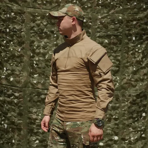 Сорочка Defcon 5 Cool Combat Shirt Cotone Койот — фото 2