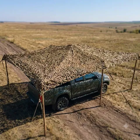 Весняна маскувальна сітка Militex Листя осінь 2х5м (площа 10 кв.м.)