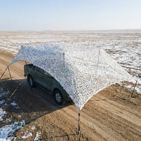 Маскувальна сітка Militex для окопів та бліндажів Зимовий мультикам 5х7м (площа 35 кв.м.)