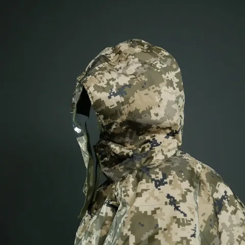 Універсальний військовий пончо з захистом від тепловізора Gen 1 Піксель — фото 9