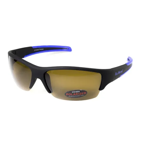 Окуляри поляризаційні BluWater Daytona-2 Polarized (brown), гідрофобні коричневі лінзи (Repelon™), Синій — фото 7
