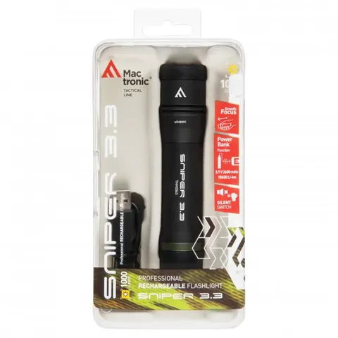 Ліхтар тактичний Mactronic Sniper 3.3 (1000 Lm) Focus Powerbank USB Rechargeable (THH0063) — фото 12