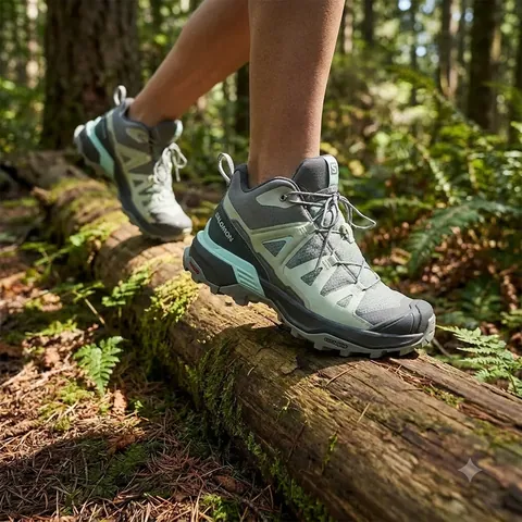 Жіночі кросівки Salomon X ULTRA 360 для міста та активного руху Зелений/Сірий — фото 3