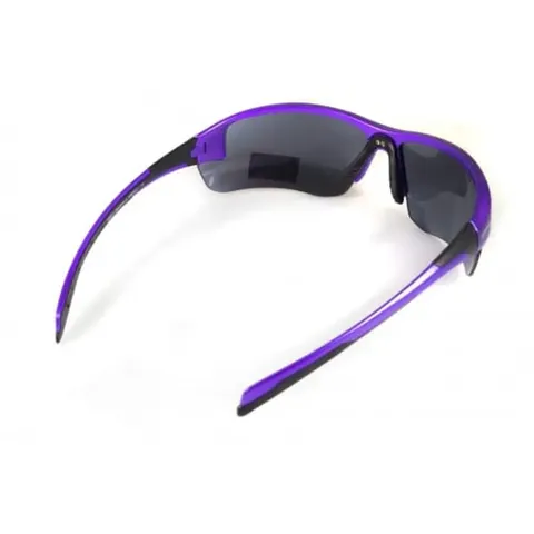 Окуляри захисні Global Vision Hercules-7 Purple (silver mirror) дзеркальні чорні у фіолетовій оправі, Фіолетовий — фото 4