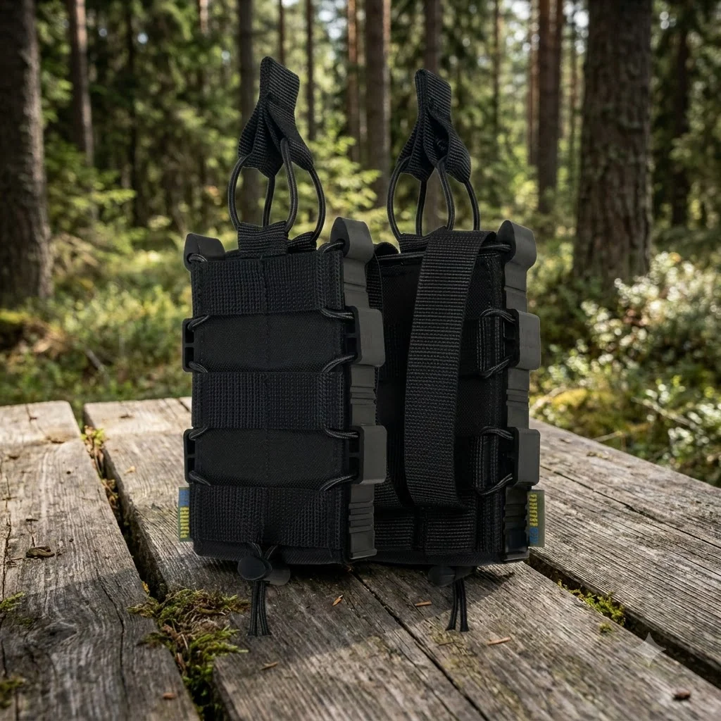 Посилений підсумок Kiborg GU Single Mag Pouch Чорний