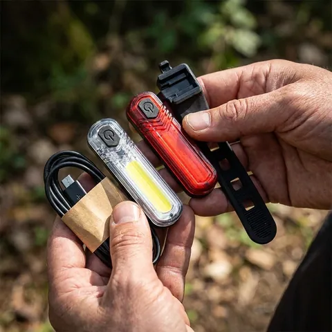 Комплект ліхтарів велосипедних Mactronic Duo Slim (60/18 Lm) USB Rechargeable (ABS0031) — фото 3
