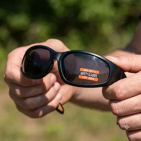 Окуляри захисні Global Vision Mini-Hercules-1 (smoke) чёрные, Чорний — фото 3