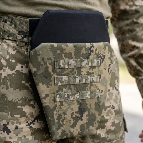 Захист паху (напашник-фартух) Kiborg з балістичним захистом Militex 2 клас Піксель — фото 3