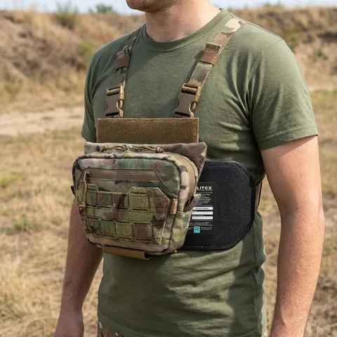 Сумка для захисту паху MILITEX Мультикам M з балістичним пакетом 2 класу