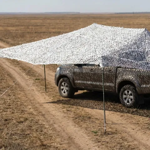Маскувальна сітка Militex для окопів та бліндажів Зимовий мультикам 5х5м (площа 25 кв.м.) — фото 1